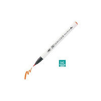 Kuretake ZIG Clean Color Real Brush Pen, Turquoise Green Ink
