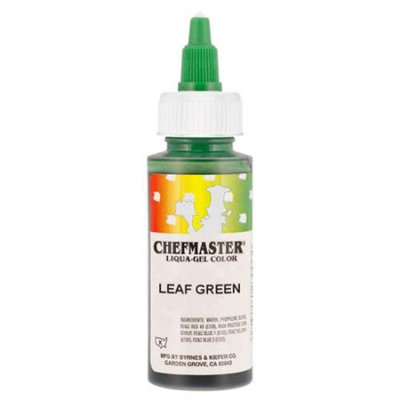 Chefmaster by US Cake Supply 2.3-Ounce Leaf Green Liqua-Gel Cake Food Coloring