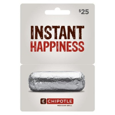 Chipotle $25 Gift Card