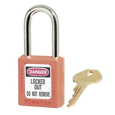 Master Lock ML410ORG Keyed Different Padlock, Orange
