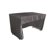 LA Linen TCbridal-OB-fit-48x24x30-CharcoalB34 Open Back Fitted Bridal Satin Classroom Tablecloth Charcoal - 48 x 24 x 30 in.