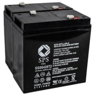 SPS Brand 6V 42Ah Replacement for Chloride ELU10500B200 ( 2 PACK)