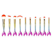 Becoler 10 Pieces Eyebrow Eyeliner Make Up Brushes