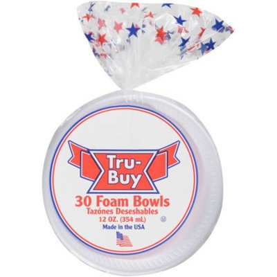 Generic Tru-Buy Foam Bowls, 30 count