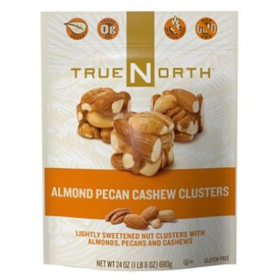 True North 100% Natural Clusters, Almond, Pecan, Cashews, Family Value 2 Pack ( 24 Ounce Each)
