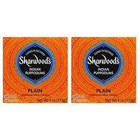 Sharwoods Plain Puppodums, Traditional Indian Crackers 4 oz