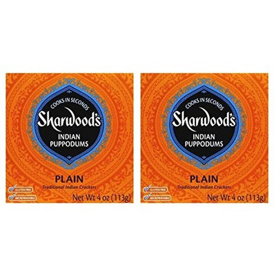 Sharwoods Plain Puppodums, Traditional Indian Crackers 4 oz