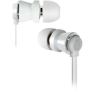 Bell'o International Bell'O Digital In-Ear Headphones, White and Chrome
