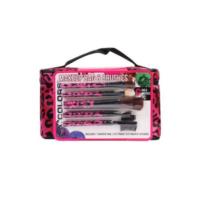 L.A. Colors Makeup Bag & Brushes 6PC Set