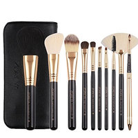 UPLOTER New 10 pcs Makeup Brush Set tools Make-up Toiletry Kit Wool Make Up Brush Set