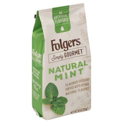 The J.m. Smucker Company Folgers Simply Gourmet Natural Mint Flavored Ground Coffee, With Other Natural Flavors, 10-Ounce
