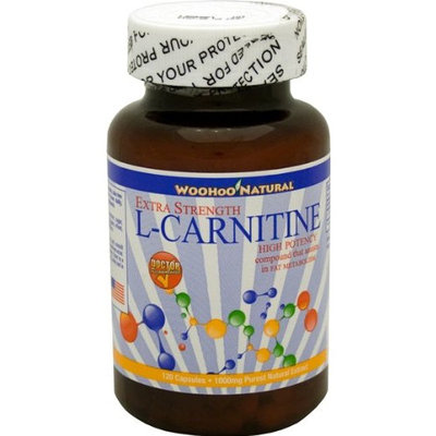 Woohoo Natural Extra Strength L-carnitine, High Potency, 120 Capsules