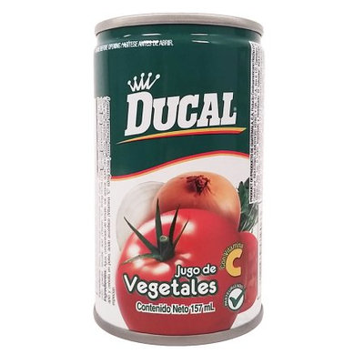Ducal Vegetables Juice 5.3 oz fl - Jugo de Vegetales (Pack of 24)