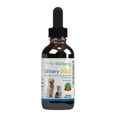 Pet Wellbeing - Urinary Gold for Cats - Natural Support for Feline Urinary Tract Health - 2oz (59ml)