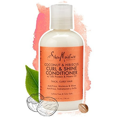 SheaMoisture - Curl & Shine Conditioner, Coconut & Hibiscus - 3.2 fl oz