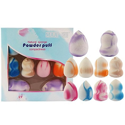 10pc Pro Makeup Foundation Beauty Gourd Sponge Puff