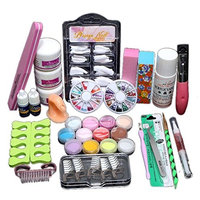 Acryic Powder Nail Art Decorations Kit Brush Cuticle Revitalizer Oil Pen Tools By DMZing