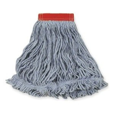 Rubbermaid Commercial Products Super Stitch Blend Mop, Large, 5-Inch Headband, Blue (FGD25306BL00)
