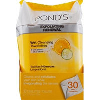Pond's Wet Cleansing Towelettes, Morning Fresh, 30 Each (Pack of 10)