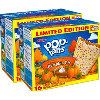 Kellogg's Pop-Tarts Frosted Caramel Apple/ Kellogg's Pop-Tarts Frosted Pumpkin Pie Toaster Pastries, 16ct 28.2oz (Pumpkin Pie, 2)