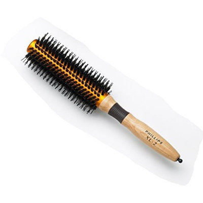 Phillips Brush XL-2 Round Brush with Reinforced Boar Bristle and Aluminum Barrel 2.25 inch Diameter by Phillips Brush