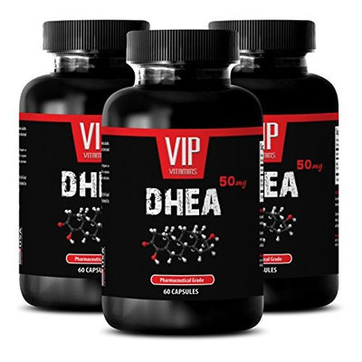 Cholesterol reducer - DHEA 50 mg - Cholesterol support - 3 Bottles 180 Capsules