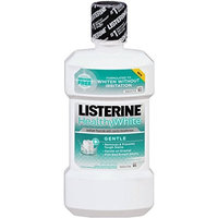 Listerine Healthy White Gentle Anticavity Mouthwash, Clean Mint 16 oz (Pack of 5)