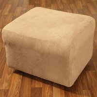 Sure Fit Stretch Suede Ottoman Slipcover
