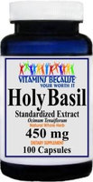 Vitamins Because Holy Basil Standardized Extract 450mg 100 Capsules