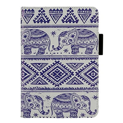 Kindle Fire HD 7, LUNIWEI Painted Leather Stand Cover Case