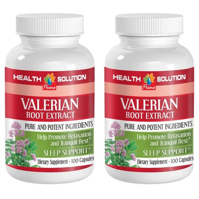 Nerve support supplement - VALERIAN ROOT EXTRACT - Valerian sleeping pills - 2 Bottle 200 Capsules