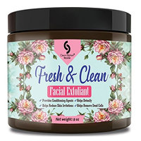 8 oz Fresh & Clean Facial Exfoliant - with gentle Jojoba Wax Beads, natural Aloe, and Olive oils intertwine to create an effective yet gentle exfoliant
