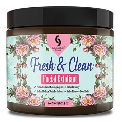 8 oz Fresh & Clean Facial Exfoliant - with gentle Jojoba Wax Beads, natural Aloe, and Olive oils intertwine to create an effective yet gentle exfoliant