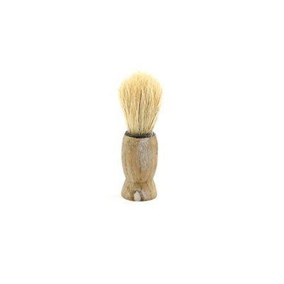 uxcell 8cm Length Bristle Wood Handle Portable Men Beard Mustache Brush Cleaning Tool