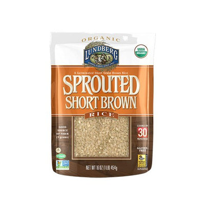 Lundberg Organic Sprouted Short Brown Rice - 16 oz pack of 6