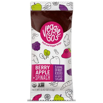 The Naked Edge Veggie-Go's Berry Apple & Spinach Fruit Strips 0.42oz