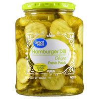 Wal-mart Stores, Inc. Great Value Hamburger Dill Chips, 32 fl oz