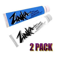 Zinka Colored Sunblock Zinc Waterproof Nosecoat 2 Pack Bundle - Blue White