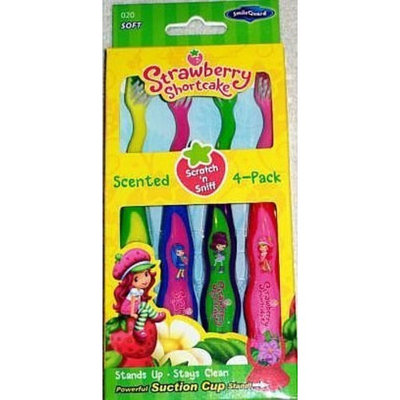 Strawberry Shortcake Suction Cup Toothbrush - 4 count