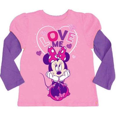 Mickey Mouse & Minnie Mouse Candy & Grape Minnie Mouse Layered Tee - Toddler & Girls