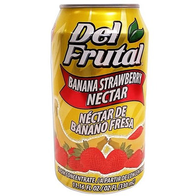 Del Frutal Strawberry Banana Nectar 11.16 oz (Pack of 6)