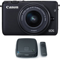 Canon EOS M10 Mirrorless Camera w/ EF-M 15-45mm IS STM Lens + 1TB CS100 Storage Hub