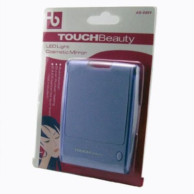 Beauty Personal Purple Compact Mirror with LED Light