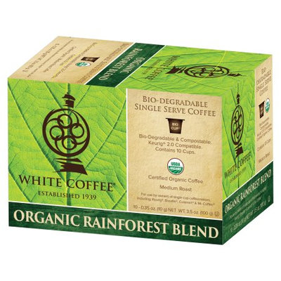 White Coffee Whtie Coffee Organic Breakfast Blend Whole Bean 2.5lbs.