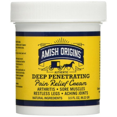 Amish Origins Deep Penetrating Pain Relief Cream 3.5 Oz (pack of 2)