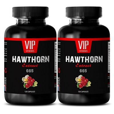 Hawthorn leaf extract - HAWTHORN EXTRACT 665 - Improve mood - 2 Bottles 240 Capsules