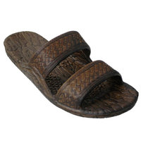 Pali Hawaii Genuine Original Jesus Jandal Sandal (Dark Brown;Size 7)