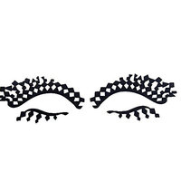 Eyeliner Tattoo Sticker Doinshop Non-toxic Paper Cutting Flower Temporary Makeup
