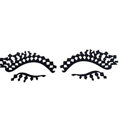 Eyeliner Tattoo Sticker Doinshop Non-toxic Paper Cutting Flower Temporary Makeup