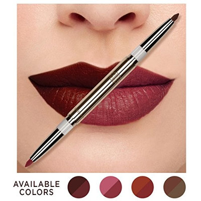 Eve by Eve's Natural Coconut Oil Conditioning Lip Liner Definer with Dual-ended two colors - Plum & Blossom Pink